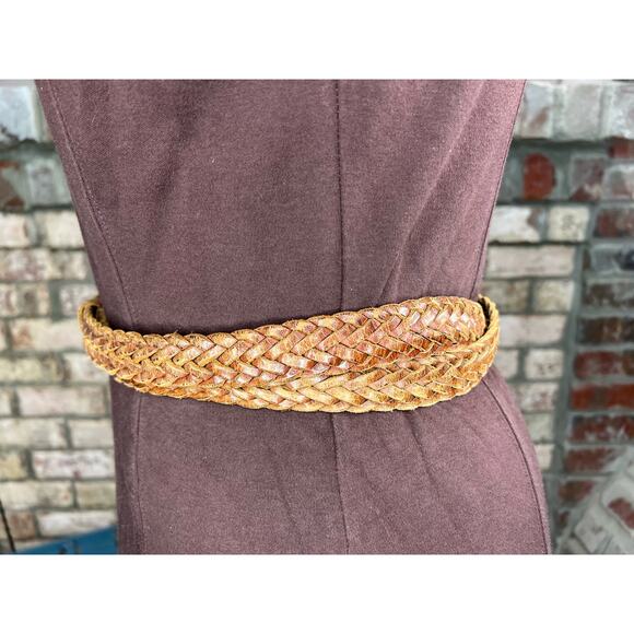 Split leather belt brown size 36 - Picture 2 of 9